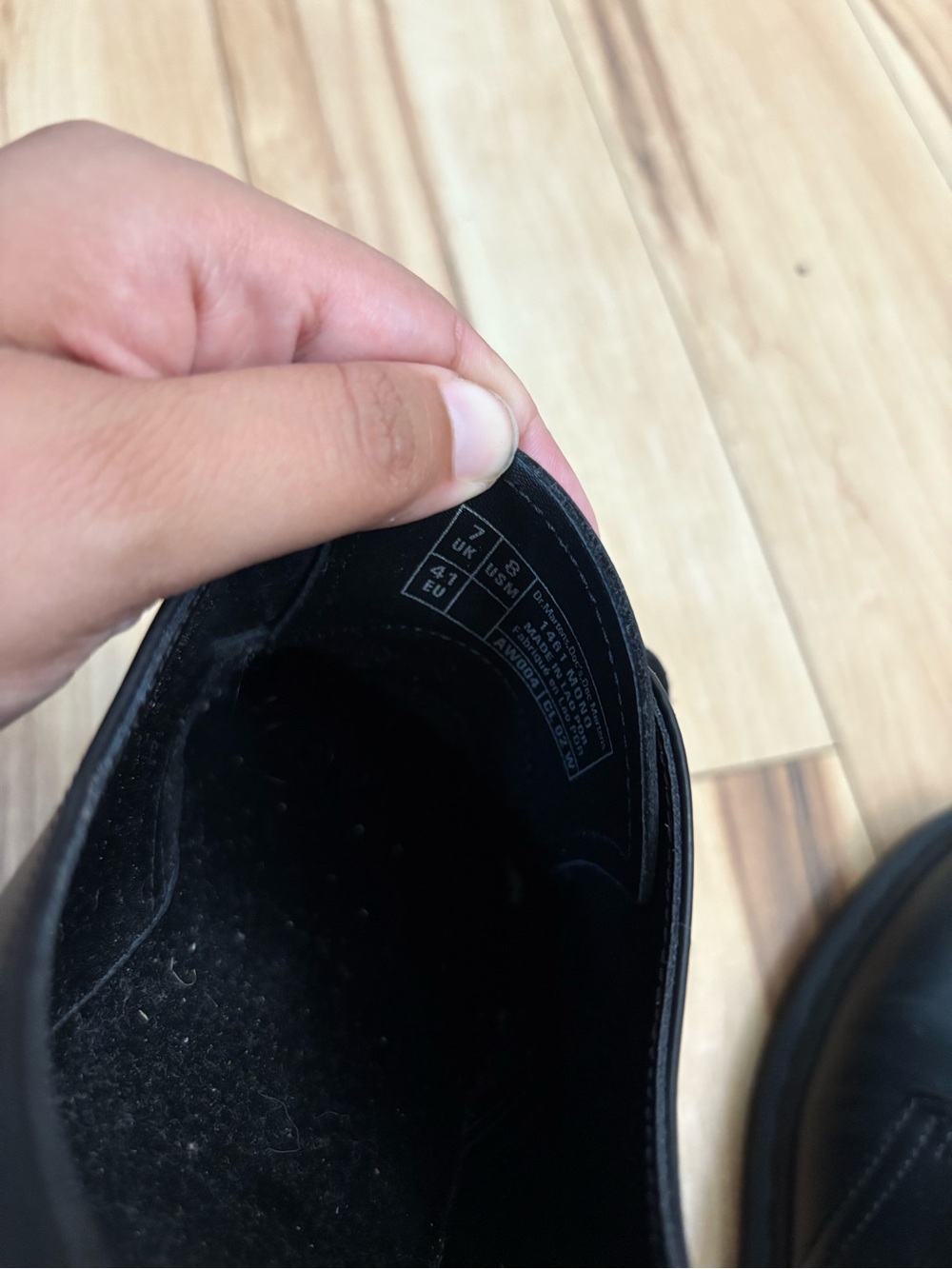 Dr Martens 1461 MONO SMOOTH LEATHER OXFORD SHOES - Picture 7 of 7
